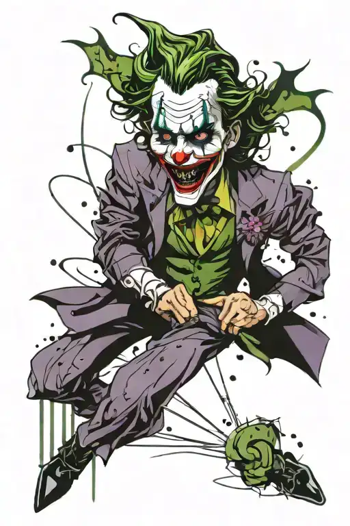 Abstract Joker Dancing