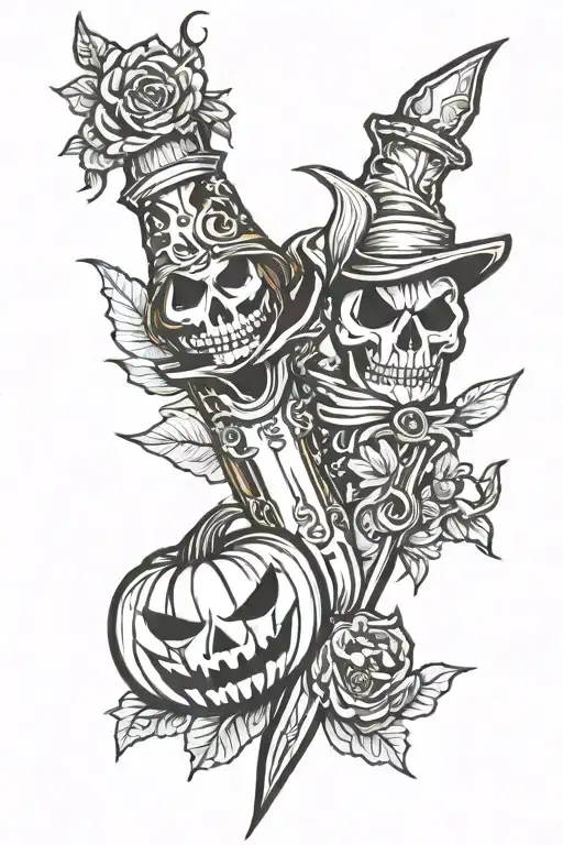Dagger And Jack O Lantern