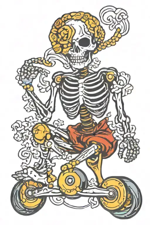 Skeleton Roller Derby