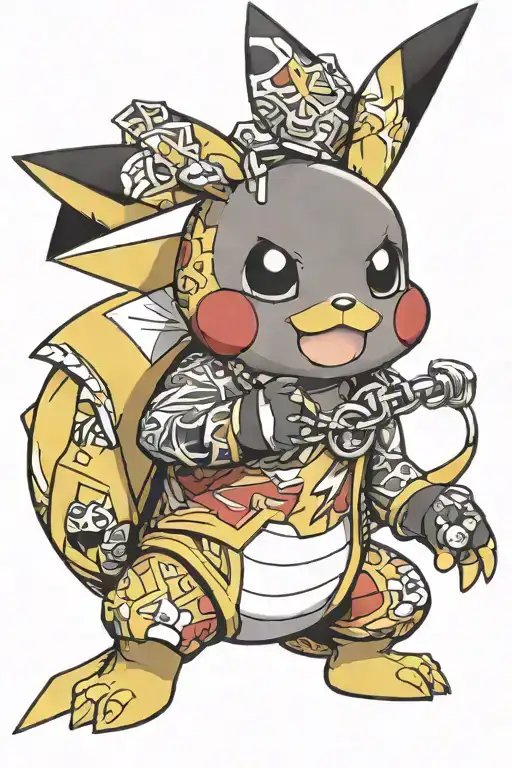 Pikachu From Pokemon Wearing A Wrestling Singlet