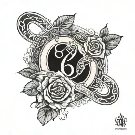 Infinity Sign With Rose Yaili Yesli