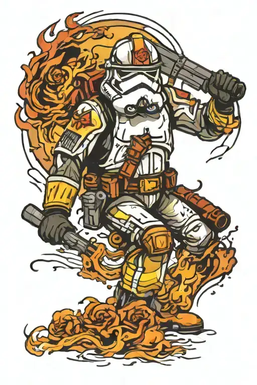 Firefighter Mixed With Stormtrooper