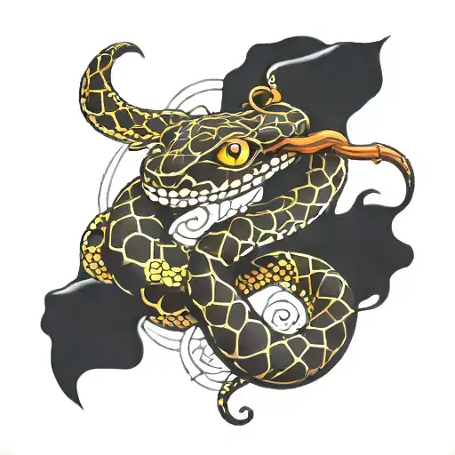 Indigenous Snake Wrapped