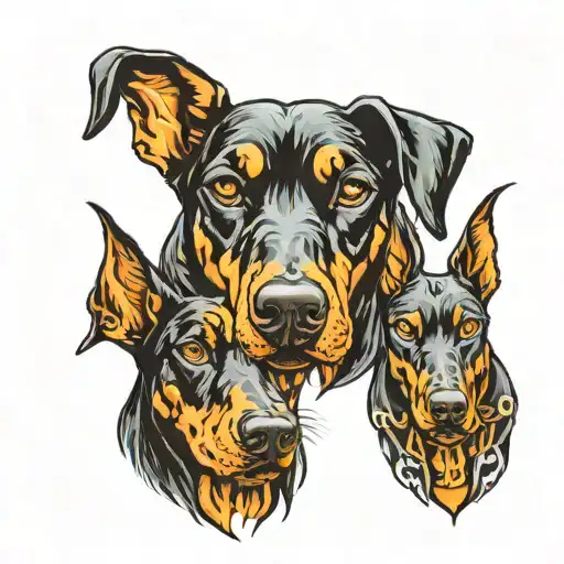 Dobermann See No Evil Speak No Evil