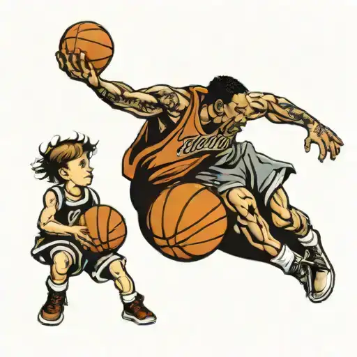 Father And Son Basketball