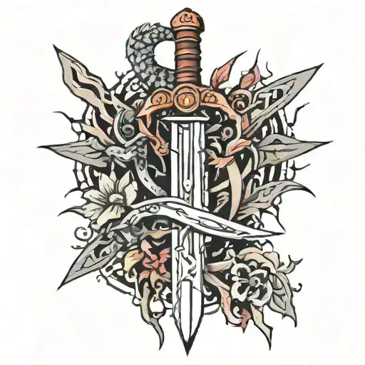 Sword Surrounded In Thorns