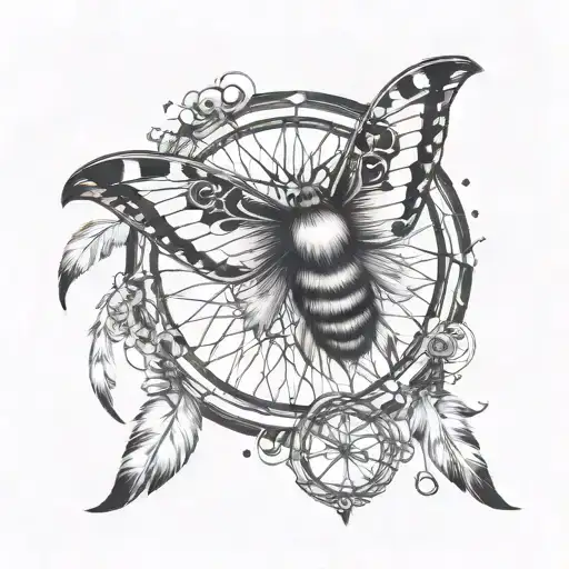 Moth And Dreamcatcher