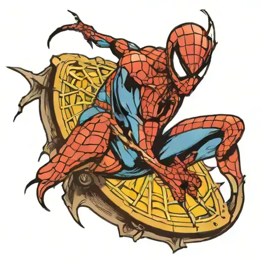 Spider Man Somewhere Over The Rainbow Colored Soundhole