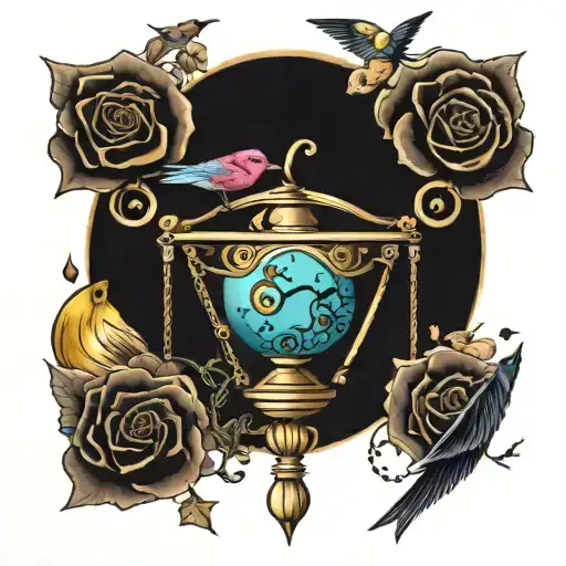 Libra & Rose & Bird
