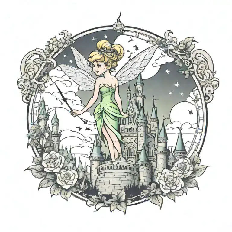 Tinkerbell Disney Castle