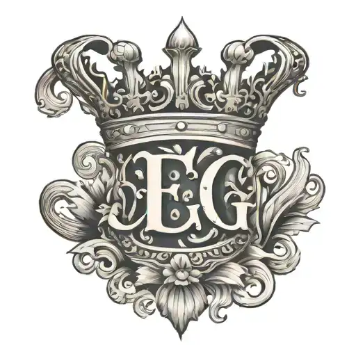 Letters Eg With A Crown Above The Letters And Nothing Else On The Design
