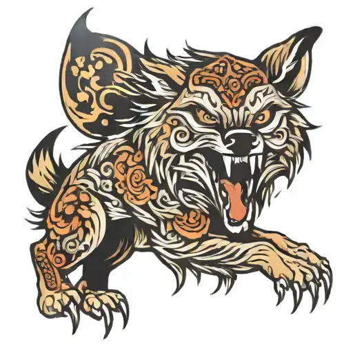 Egal With Wolf Howling Wolf