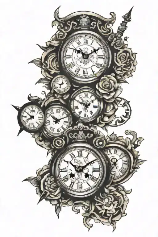 5 Clocks All Displaying A Different Time