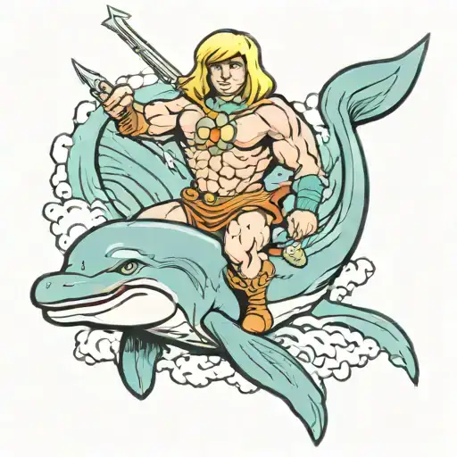 He-man Riding Dolphin
