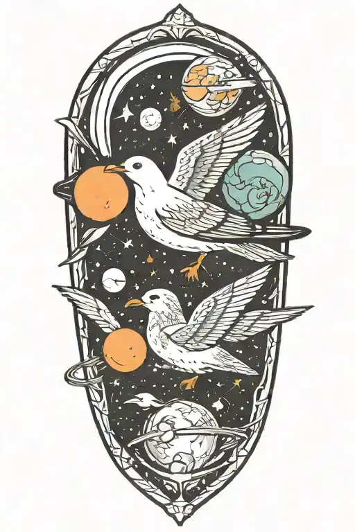 Seagull In Space