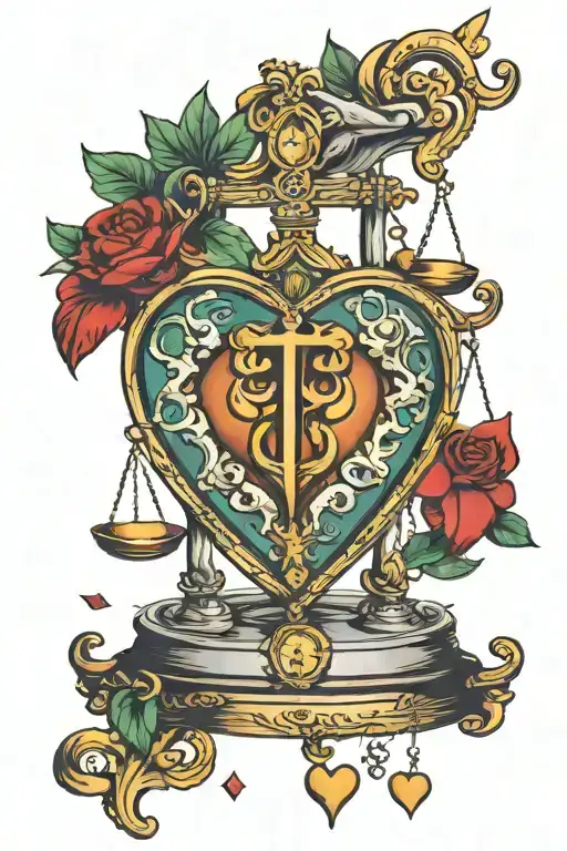 Heart Money Libra Scale Heart Is Heavier Than Money
