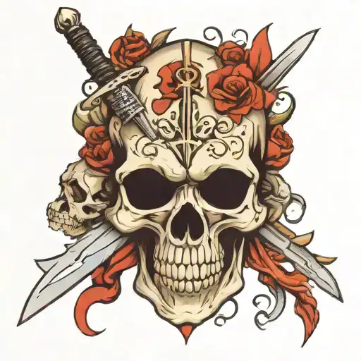 Skull Sword With Lettet N