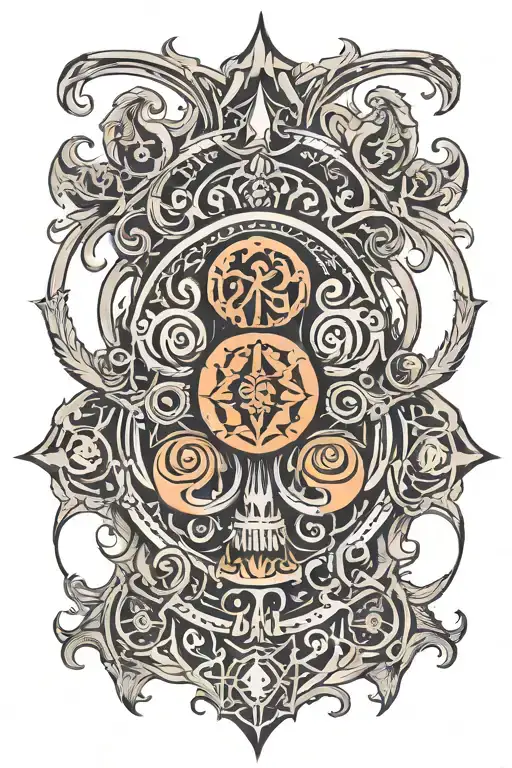 Sadomasochism Symbol Incorperating Mental Health And Macabre Pain Elements