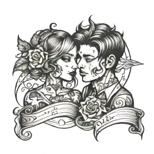 Couple Destined To Be Together And In Love