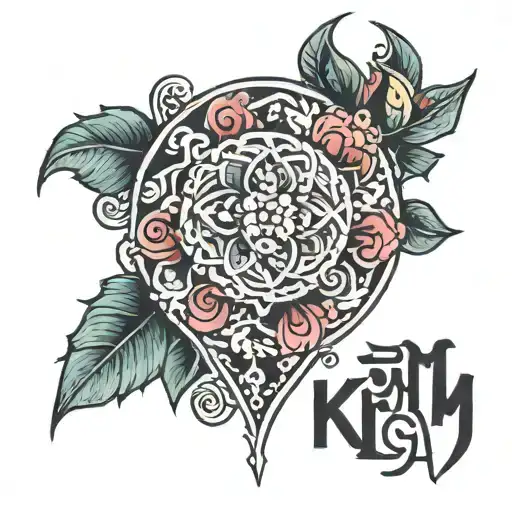 Tattoo That Says Kim Love Kiyaam