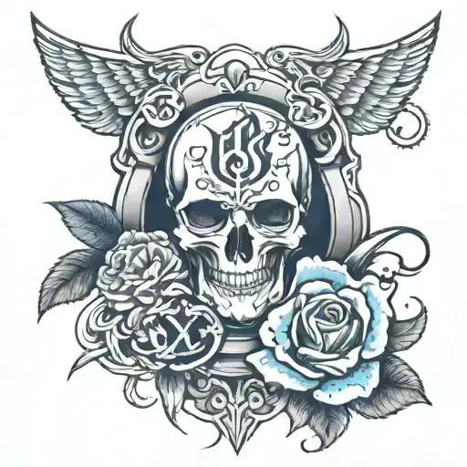 Sigma Sign Creative Style Tattoo Featuring Elements