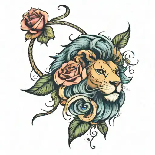 Rose Lion Very Cute