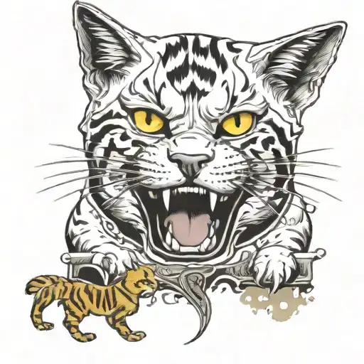 Cats Driving White Suzuki Swift Sport