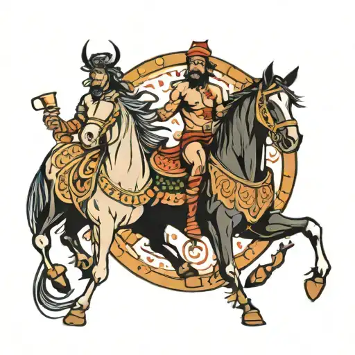 Dinsouar And Horse As Friends