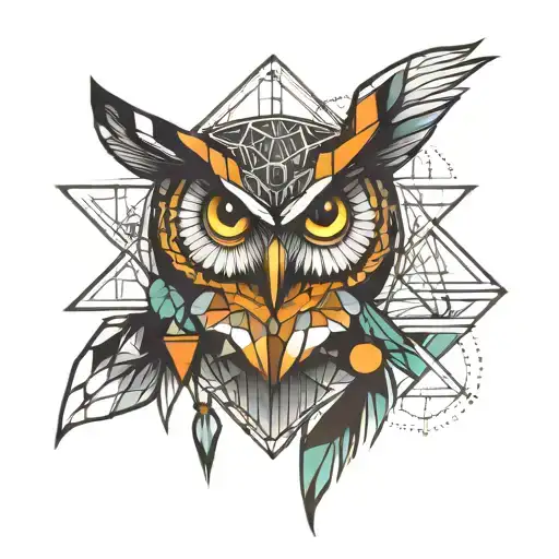 Owl And Geometry On The Hand