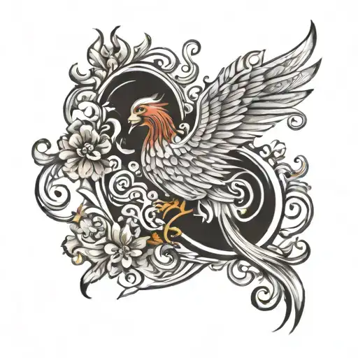 Anindita Name Under The Phoenix Bird