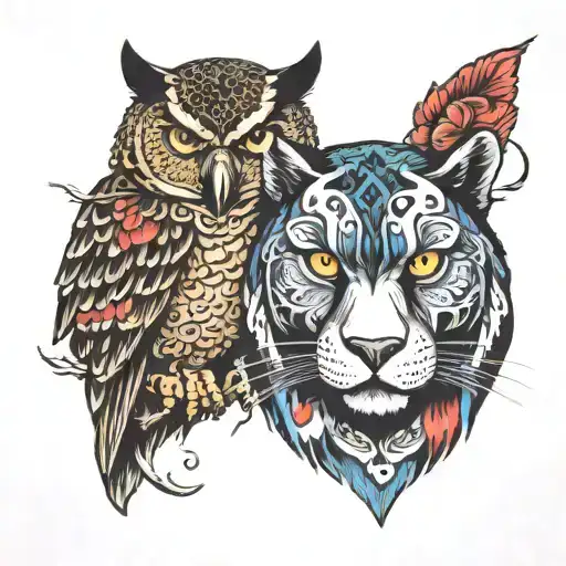 Panther And Owl