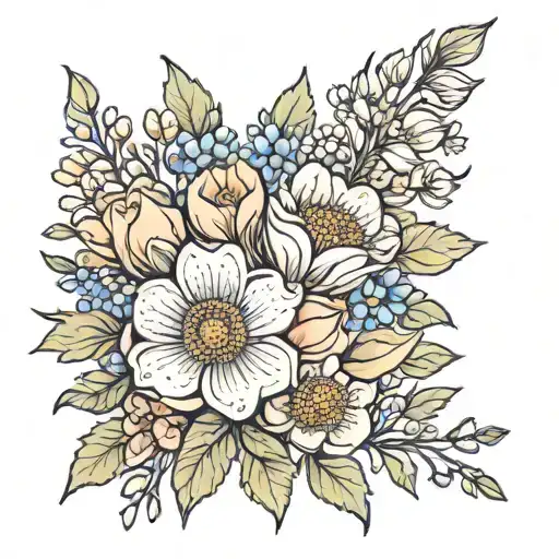 Birth Flower Bouquet