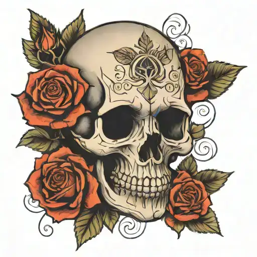 Skull And Roses Growing