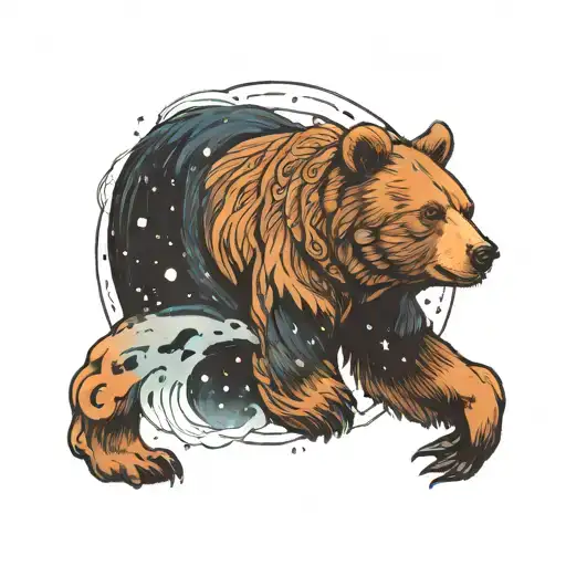 Bear With Ursa Major In The Middle Of It