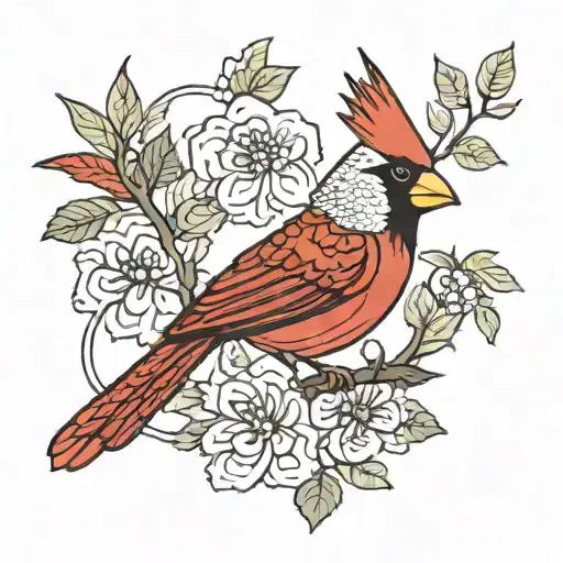 Crochet With Female Cardinal
