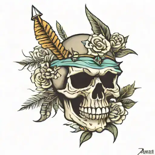 Skull Jazmin Snake Arrow