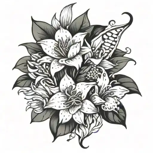 Maya And Lily Flower