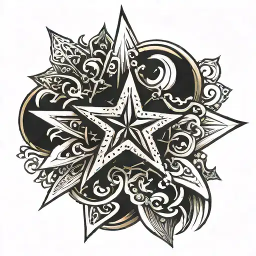 Brook Star In Cursive