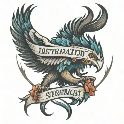 Determination And Strength Courage