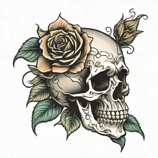 Skull Rose