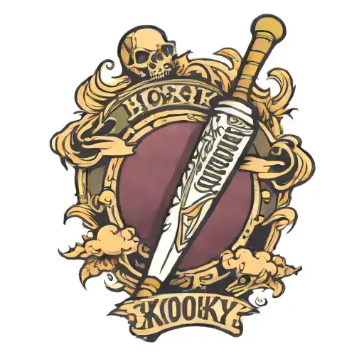 Baseball Bat That Says I'm Kooky For Mookie