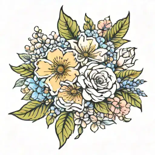Birth Flower Bouquet