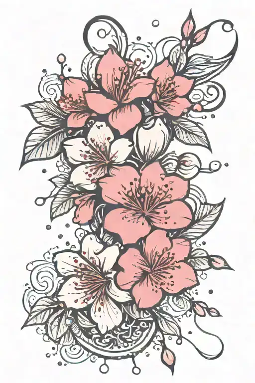 Cherry Blossom Forearm Bracelet