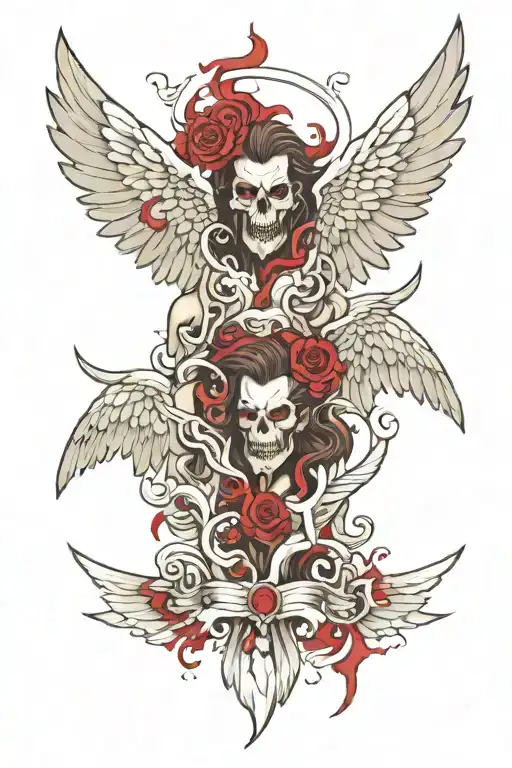 Demon Killed Angel Wings