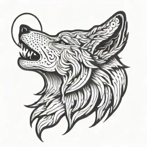 Wolf Howling At The Moon