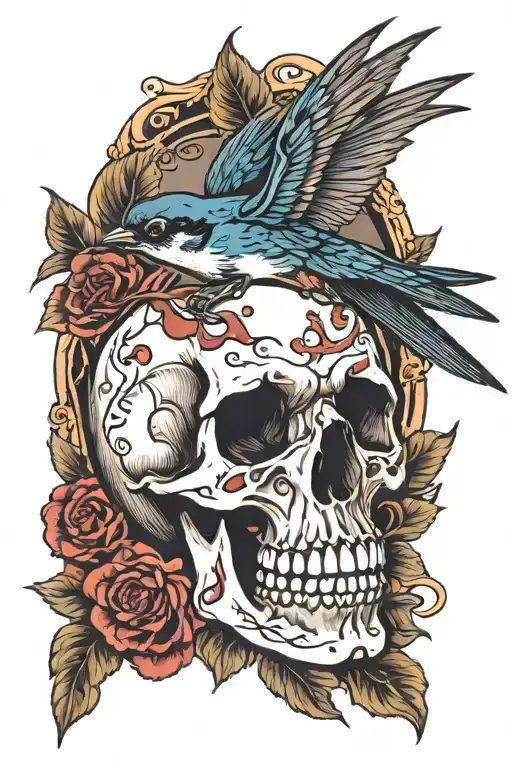 Swallow And Skull