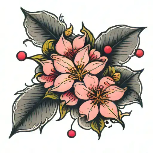 Cherry-blossom Nautical Star