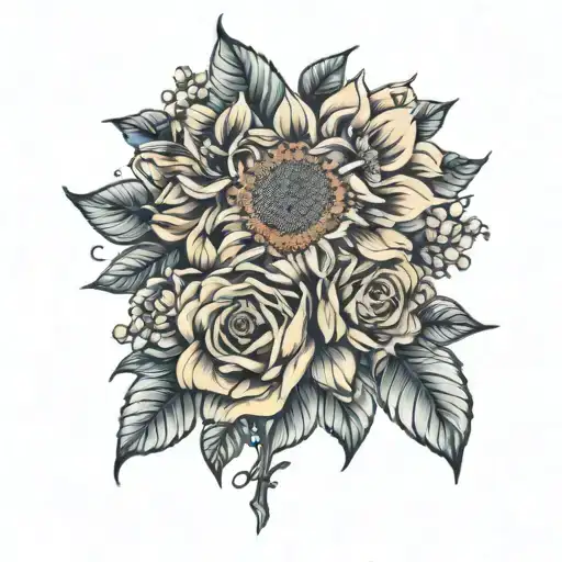 Sunflower Rose Daisies