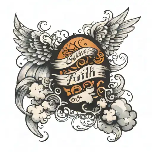 Quote Clouds Wings Faith