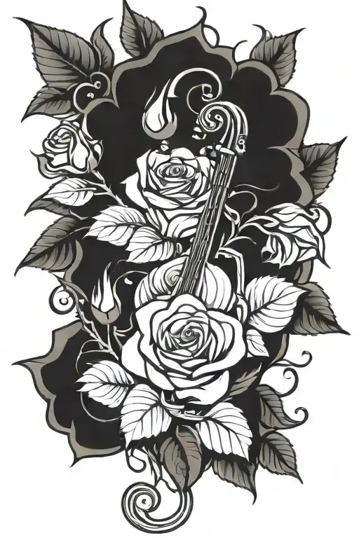 Music And Roses Wrapped
